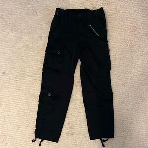 Black cargo pants